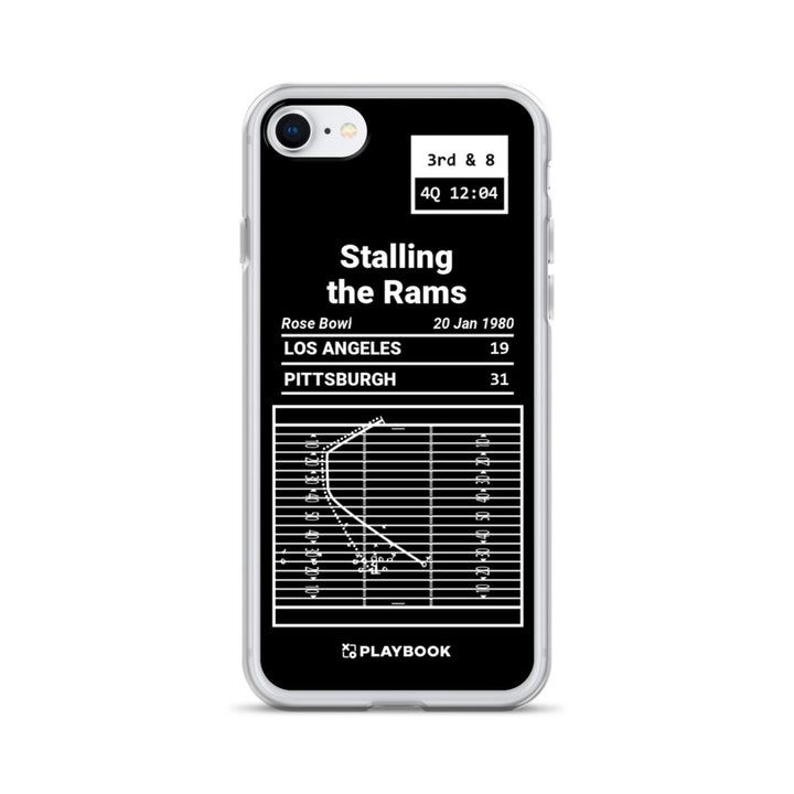 Pittsburgh Steelers Greatest Plays iPhone Case: Stalling the Rams (1980)