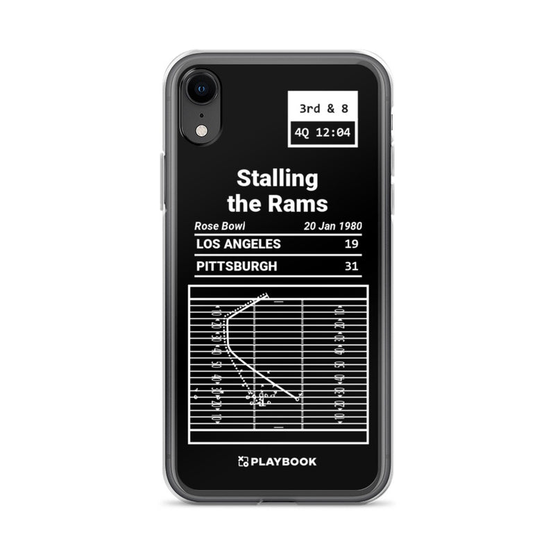 Greatest Steelers Plays iPhone Case: Stalling the Rams (1980)