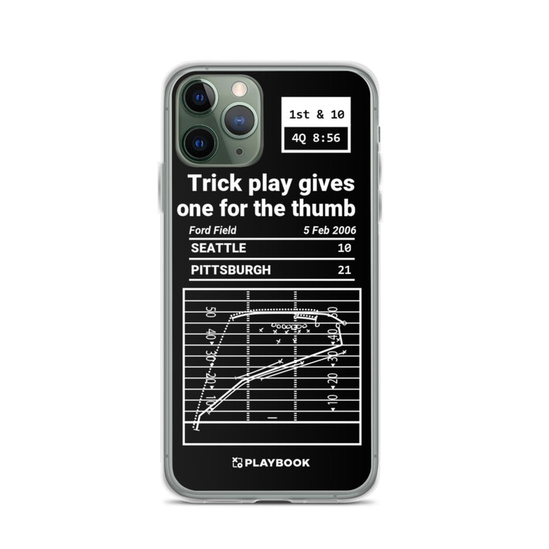 Greatest Steelers Plays iPhone Case: Trick play gives one for the thumb (2006)