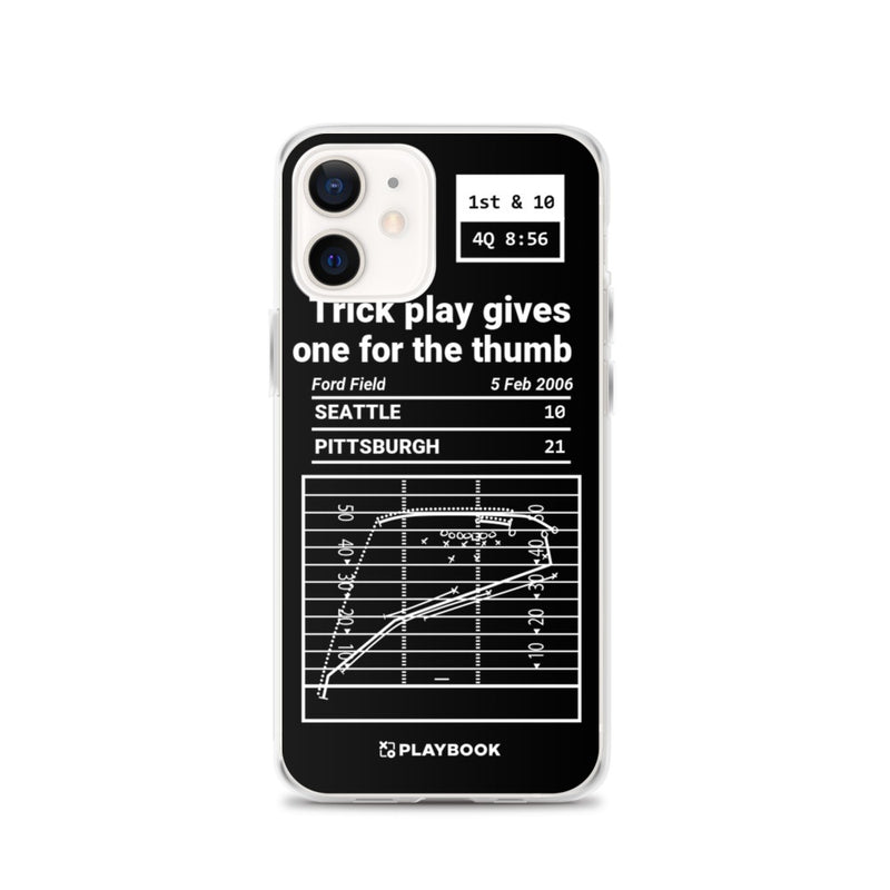 Greatest Steelers Plays iPhone Case: Trick play gives one for the thumb (2006)