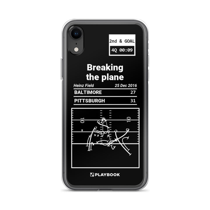Pittsburgh Steelers Greatest Plays iPhone Case: Breaking the plane (2016)