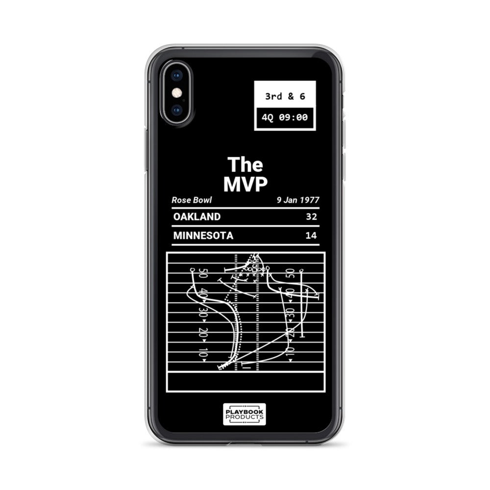 Oakland Raiders Greatest Plays iPhone Case: Fred earns MVP (1977)