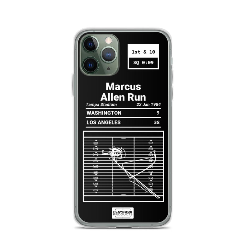 Greatest Raiders Plays iPhone Case: Marcus Allen Run (1984)