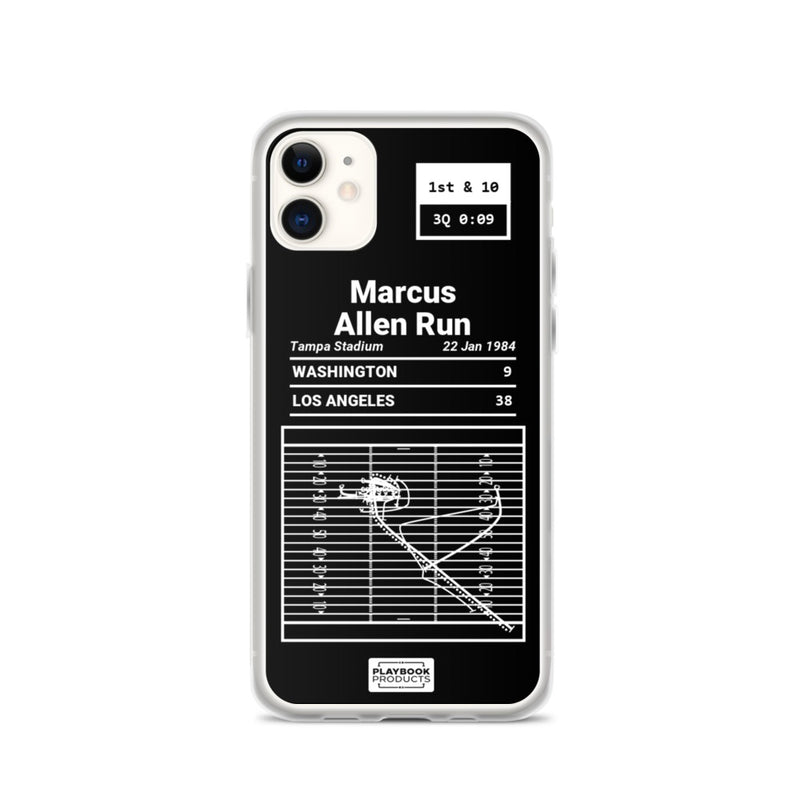 Greatest Raiders Plays iPhone Case: Marcus Allen Run (1984)