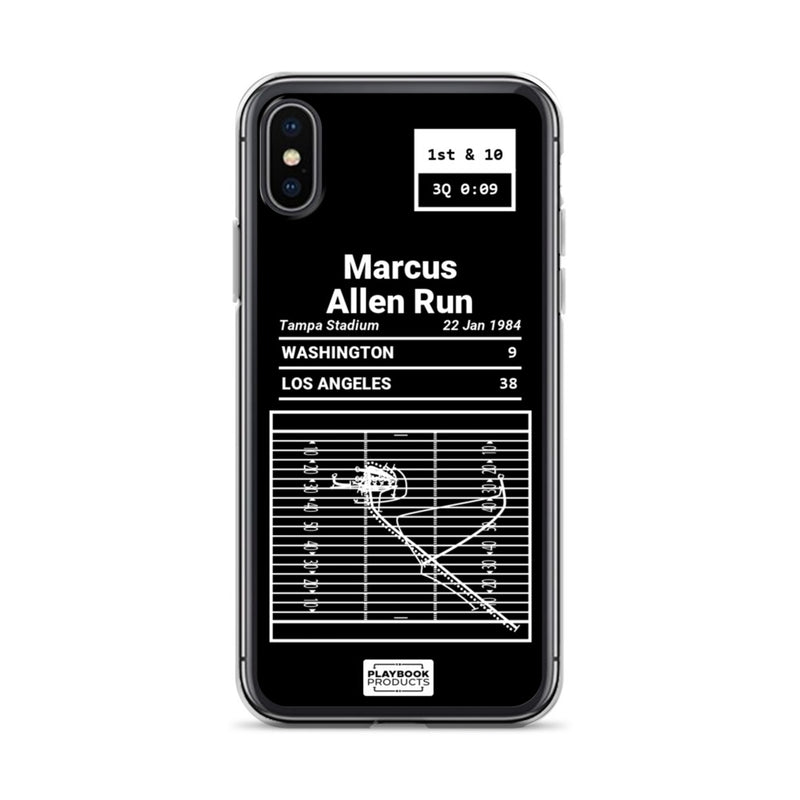 Greatest Raiders Plays iPhone Case: Marcus Allen Run (1984)