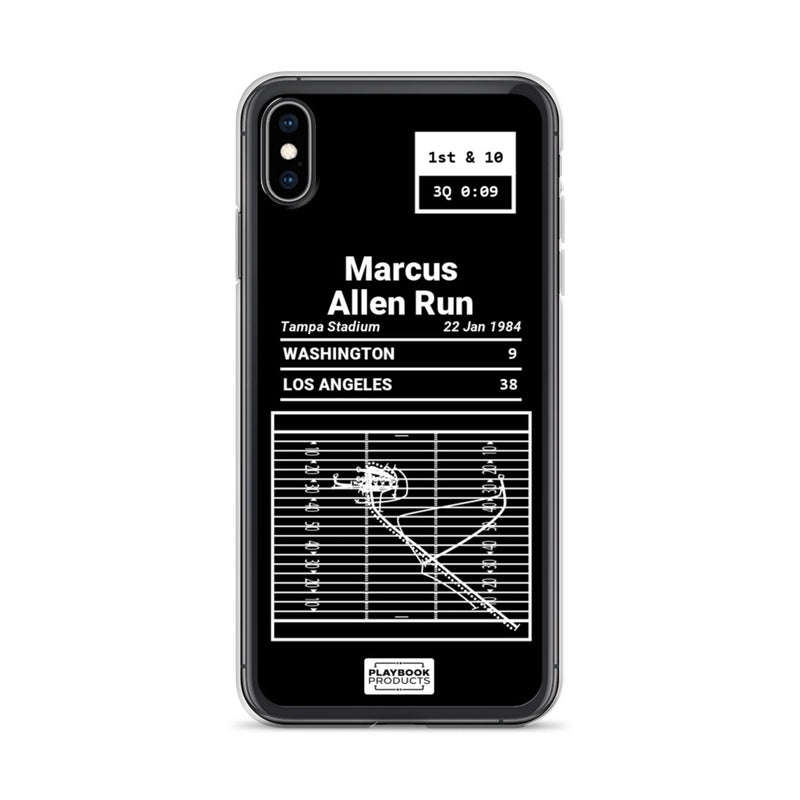 Greatest Raiders Plays iPhone Case: Marcus Allen Run (1984)
