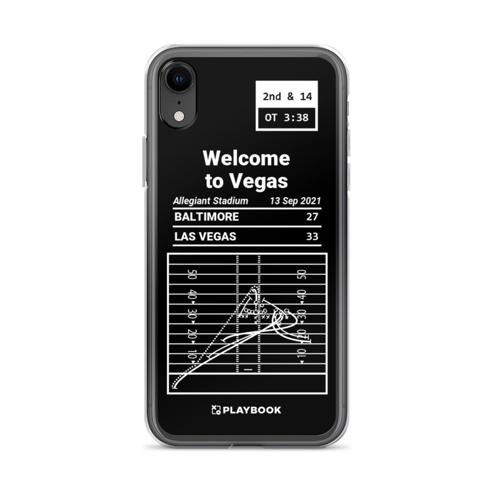Oakland Raiders Greatest Plays iPhone Case: Welcome to Vegas (2021)