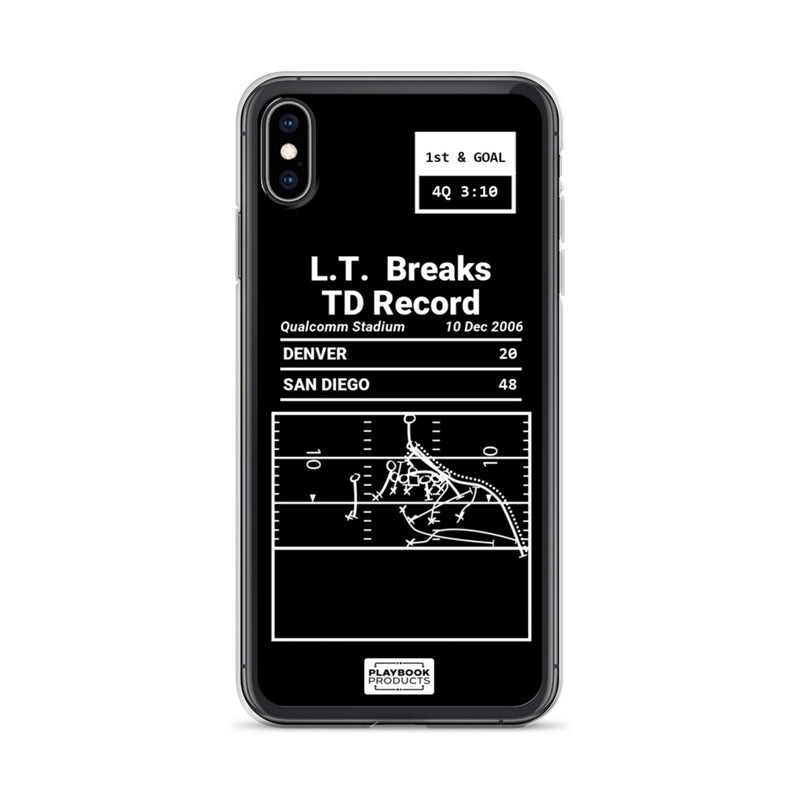 Greatest Chargers Plays iPhone Case: L.T.  Breaks TD Record (2006)