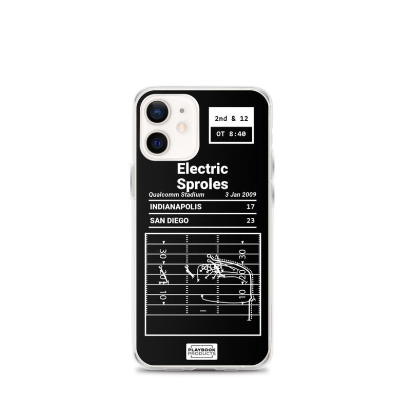 Greatest Chargers Plays iPhone Case: Electric Sproles (2009)