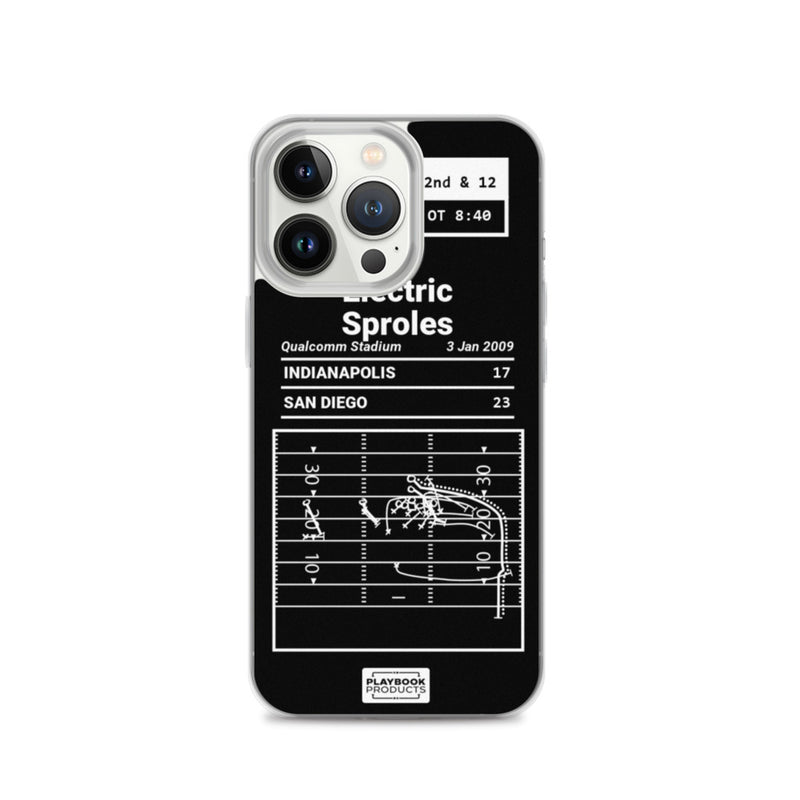Greatest Chargers Plays iPhone Case: Electric Sproles (2009)