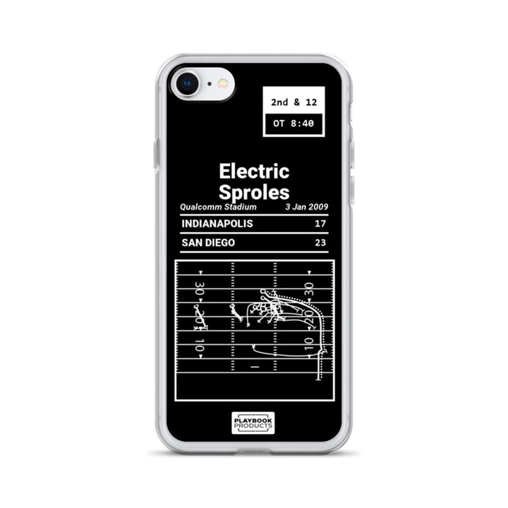 San Diego Chargers Greatest Plays iPhone Case: Electric Sproles (2009)