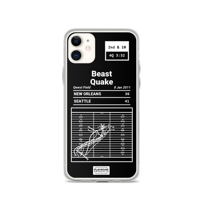 Greatest Seahawks Plays iPhone Case: Beast Quake (2011)