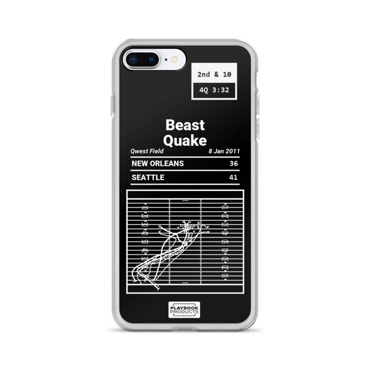 Seattle Seahawks Greatest Plays iPhone Case: Beast Quake (2011)