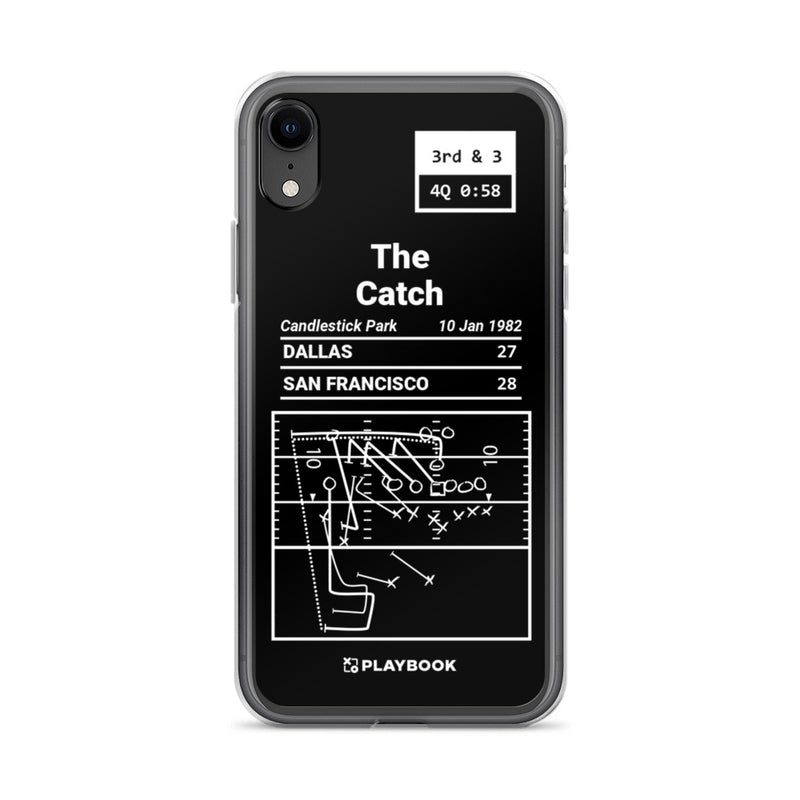 Greatest 49ers Plays iPhone Case: The Catch (1982)