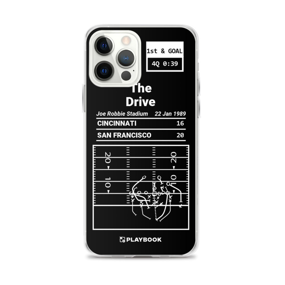 San Francisco 49ers Greatest Plays iPhone Case: The Drive (1989)
