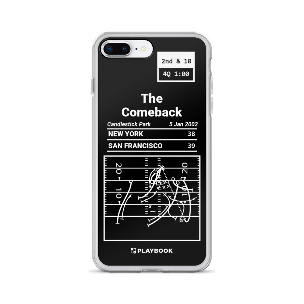 San Francisco 49ers Greatest Plays iPhone Case: The Comeback (2002)