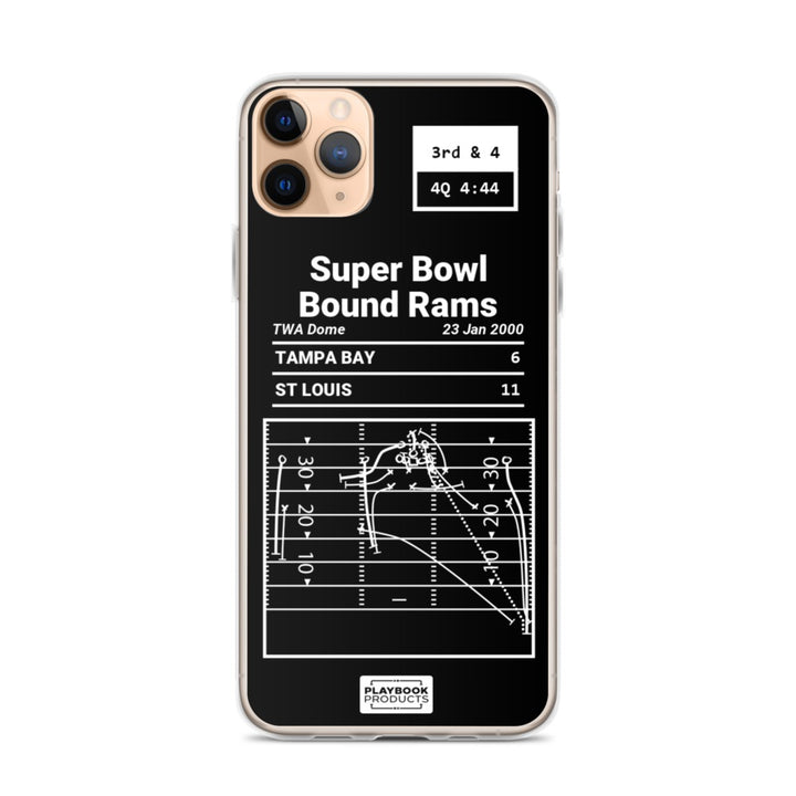 St. Louis Rams Greatest Plays iPhone Case: Super Bowl Bound Rams (2000)