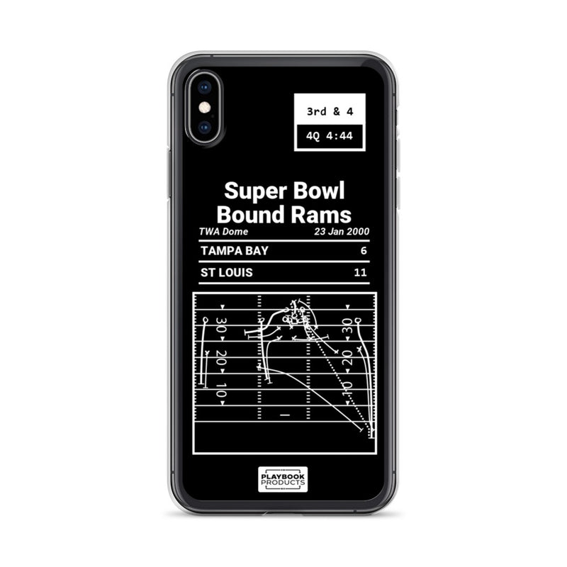 Greatest Rams Plays iPhone Case: Super Bowl Bound Rams (2000)