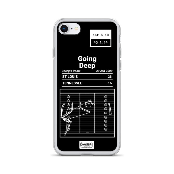 St. Louis Rams Greatest Plays iPhone Case: Going Deep (2000)