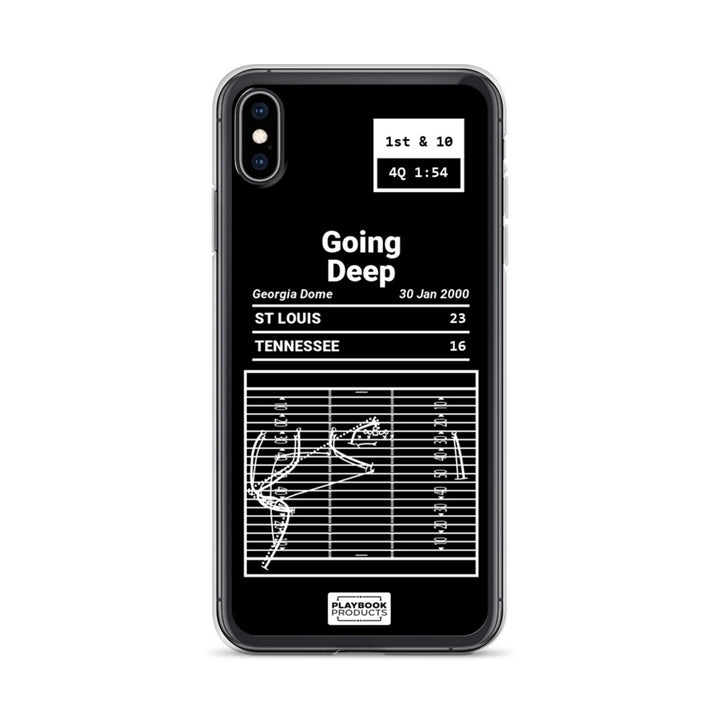 St. Louis Rams Greatest Plays iPhone Case: Going Deep (2000)