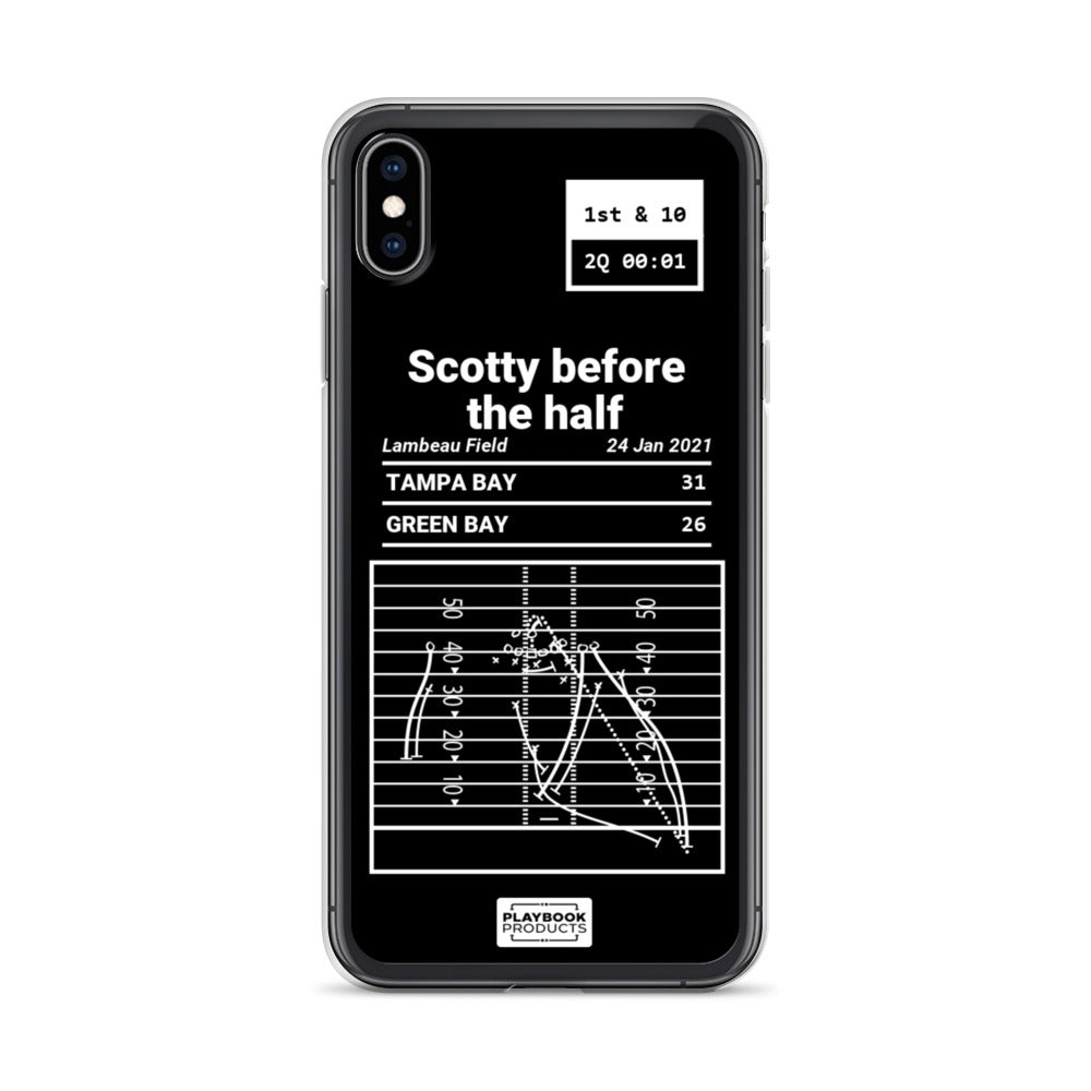 Tampa Bay Buccaneers Greatest Plays iPhone Case: Scotty before the half (2021)