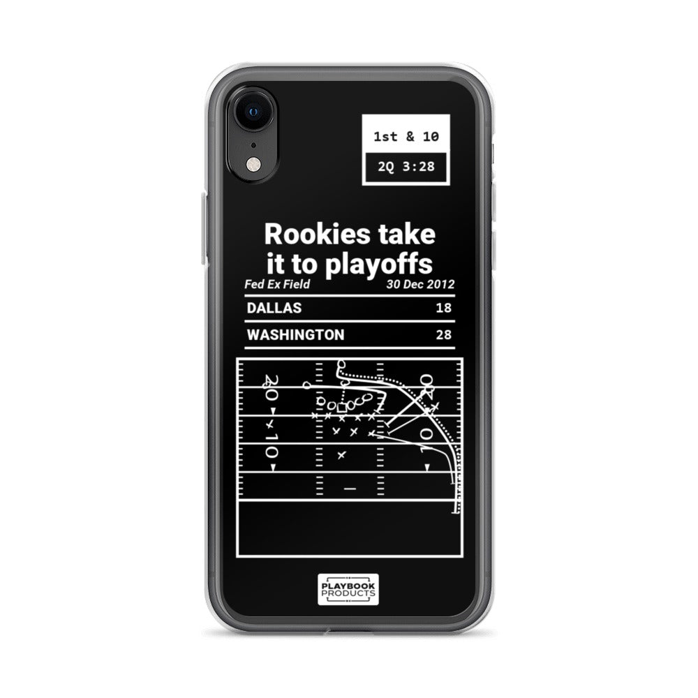 Washington Commanders Greatest Plays iPhone Case: Rookies take it to playoffs (2012)