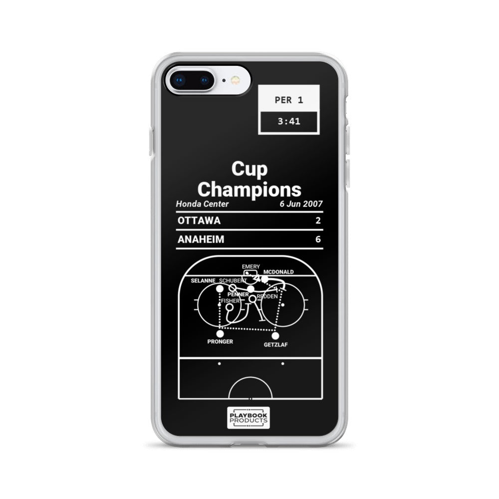 Anaheim Ducks Greatest Goals iPhone Case: Cup Champions (2007)