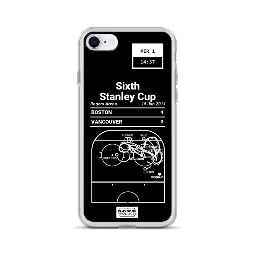 Boston Bruins Greatest Goals iPhone Case: Sixth Stanley Cup (2011)