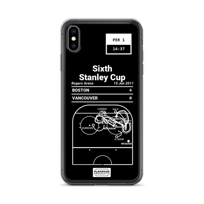 Greatest Bruins Plays iPhone Case: Sixth Stanley Cup (2011)