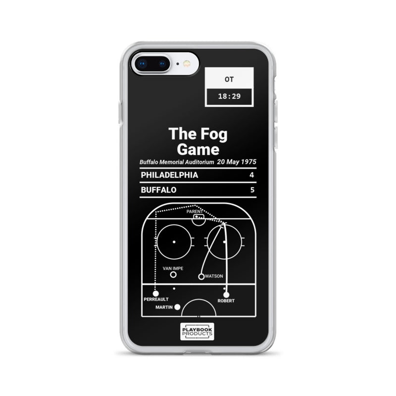 Greatest Sabres Plays iPhone Case: The Fog Game (1975)