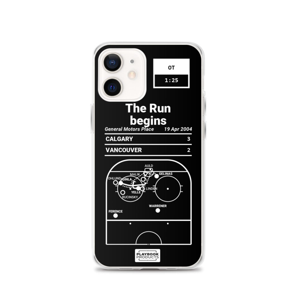 Calgary Flames Greatest Goals iPhone Case: The Run begins (2004)