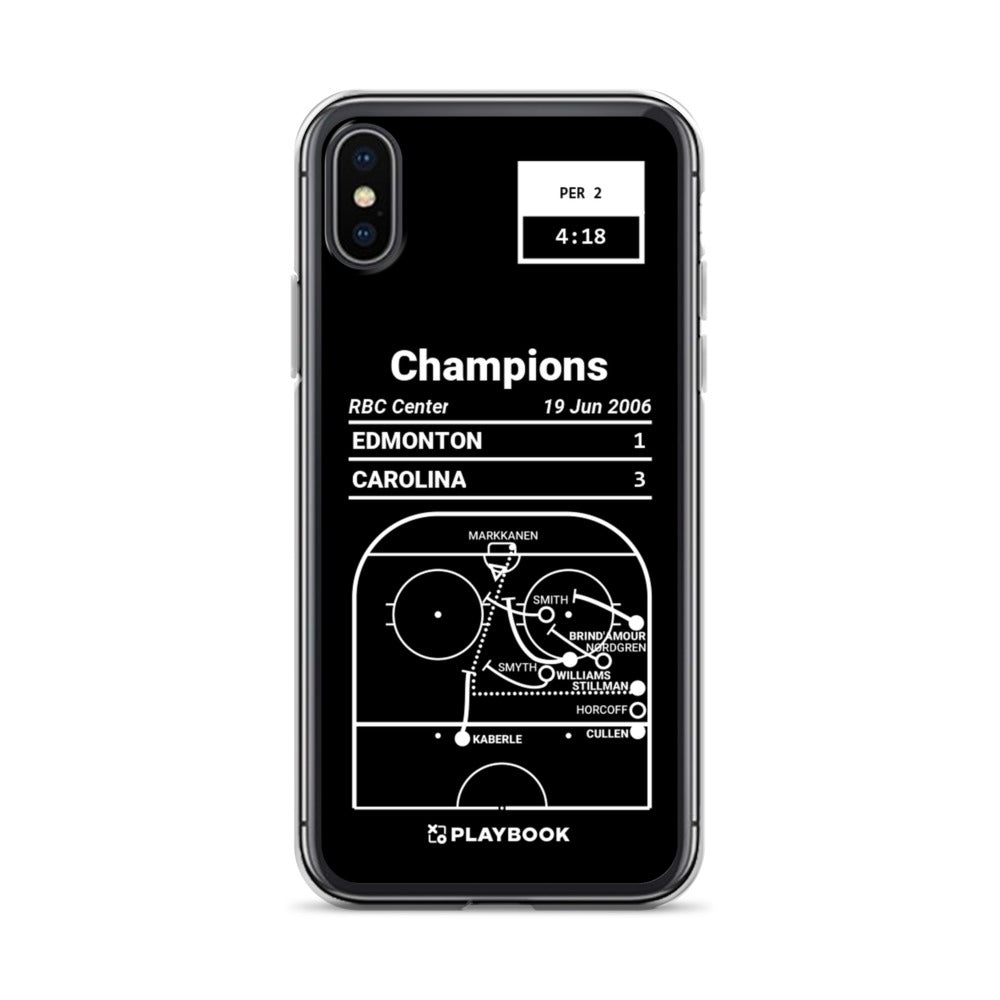 Carolina Hurricanes Greatest Goals iPhone Case: Champions (2006)
