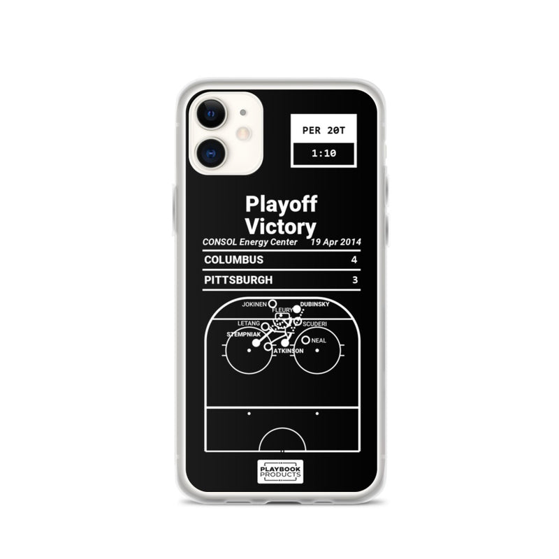 Greatest Blue Jackets Plays iPhone Case: Playoff Victory (2014)
