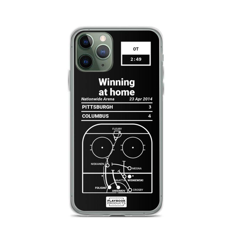 Columbus Blue Jackets Greatest Goals iPhone Case: Winning at home (2014)