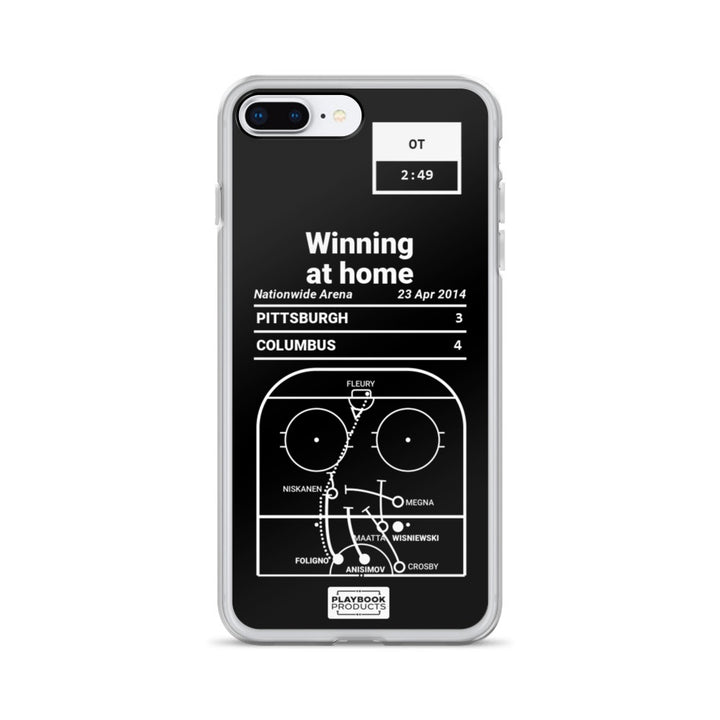 Columbus Blue Jackets Greatest Goals iPhone Case: Winning at home (2014)