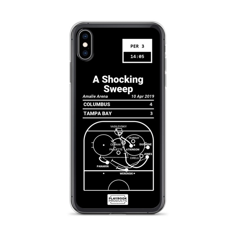 Greatest Blue Jackets Plays iPhone Case: A Shocking Sweep (2019)