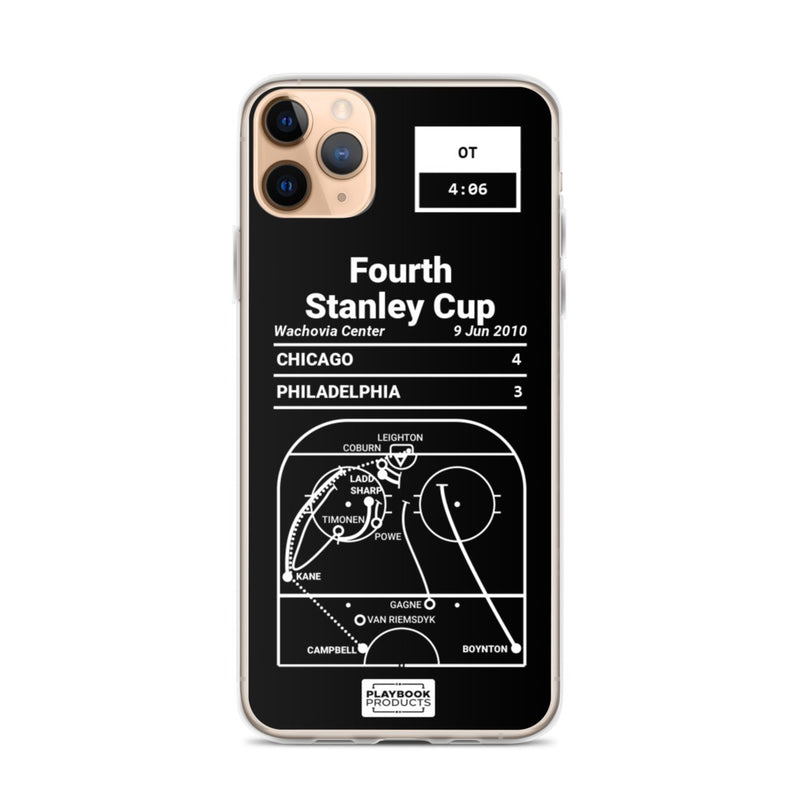 Greatest Blackhawks Plays iPhone Case: Fourth Stanley Cup (2010)