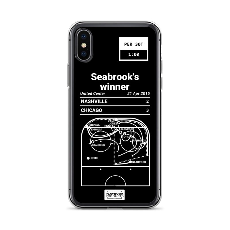 Greatest Blackhawks Plays iPhone Case: Seabrook&