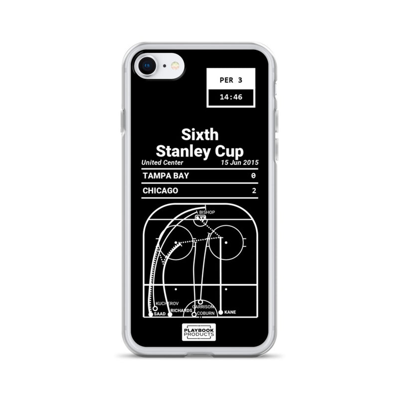 Greatest Blackhawks Plays iPhone Case: Sixth Stanley Cup (2015)