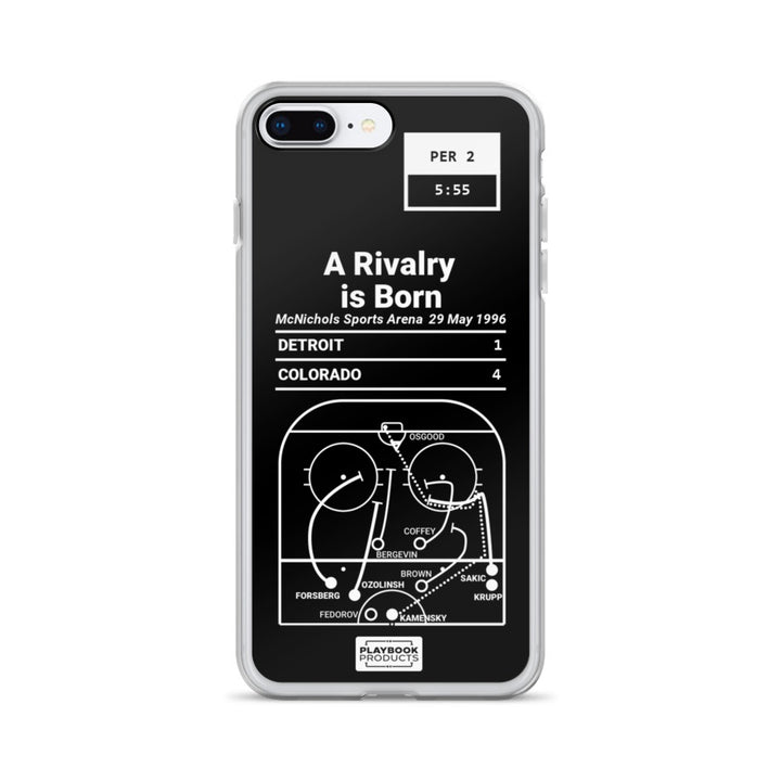 Colorado Avalanche Greatest Goals iPhone Case: A Rivalry is Born (1996)