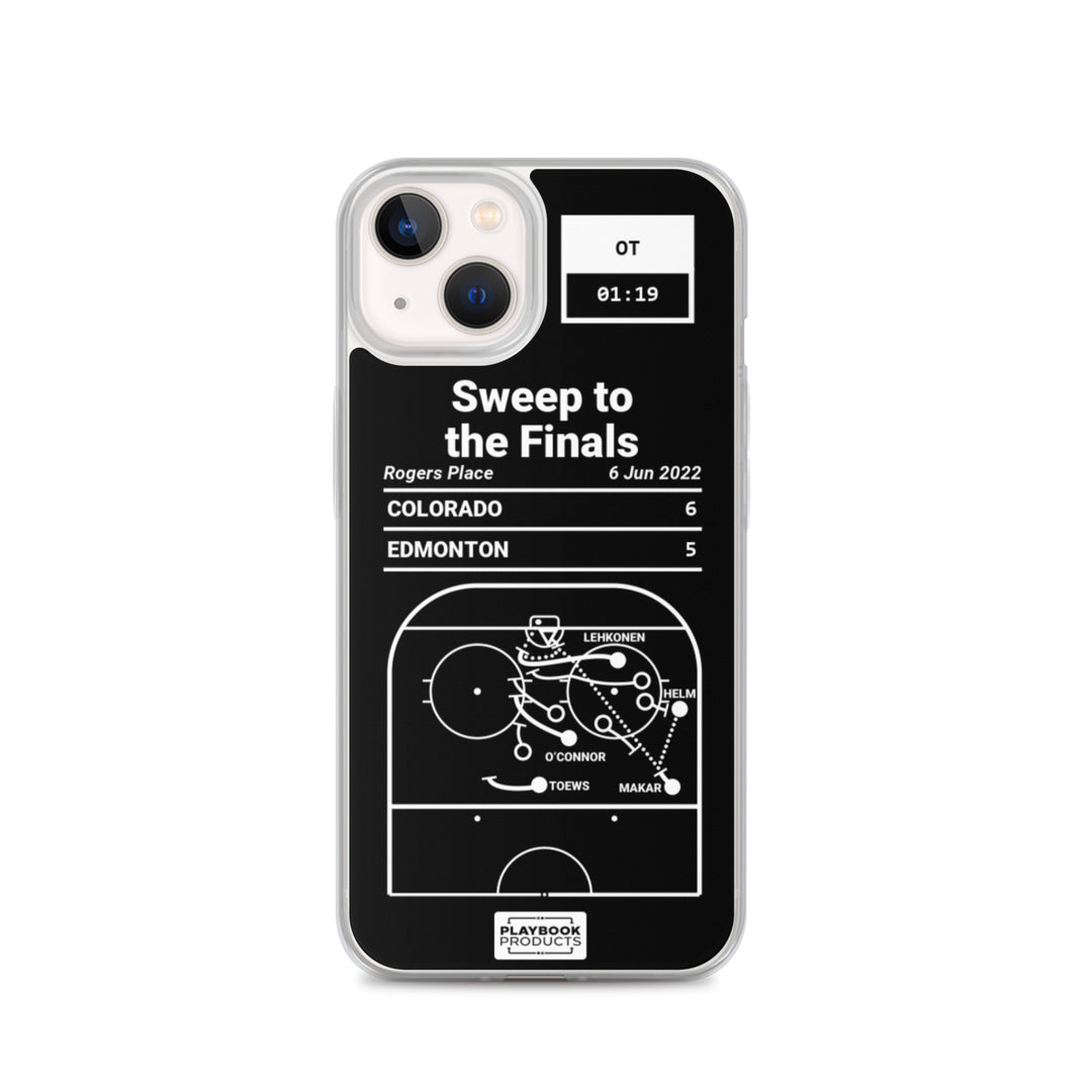 Colorado Avalanche Greatest Goals iPhone Case: Sweep to the Finals (2022)