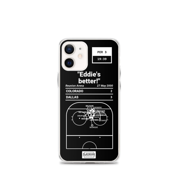 Dallas Stars Greatest Goals iPhone Case: "Eddie's better!" (2000)