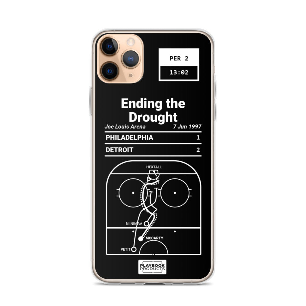 Detroit Red Wings Greatest Goals iPhone Case: Ending the Drought (1997)