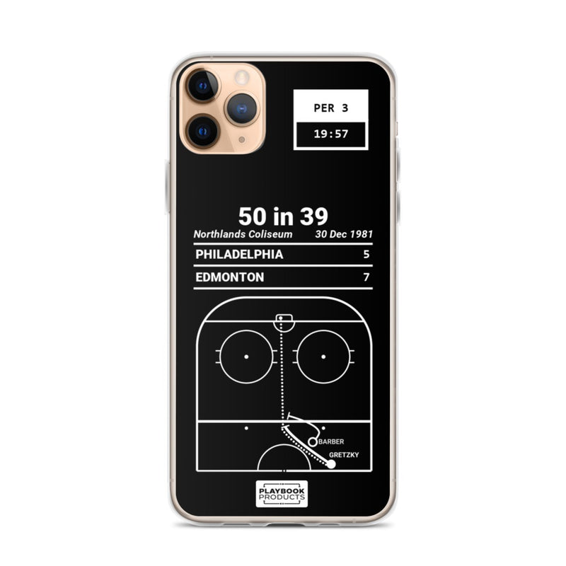 Greatest Oilers Plays iPhone Case: 50 in 39 (1981)