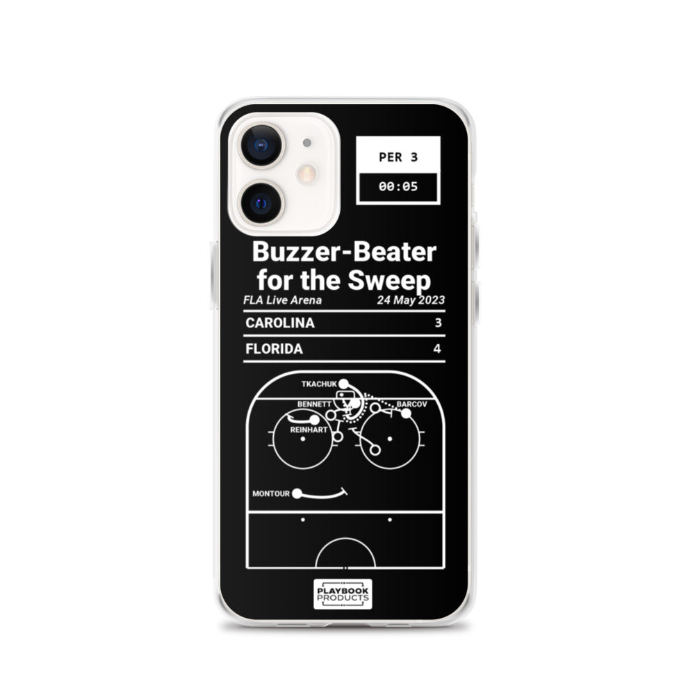 Florida Panthers Greatest Goals iPhone Case: Buzzer-Beater for the Sweep (2023)