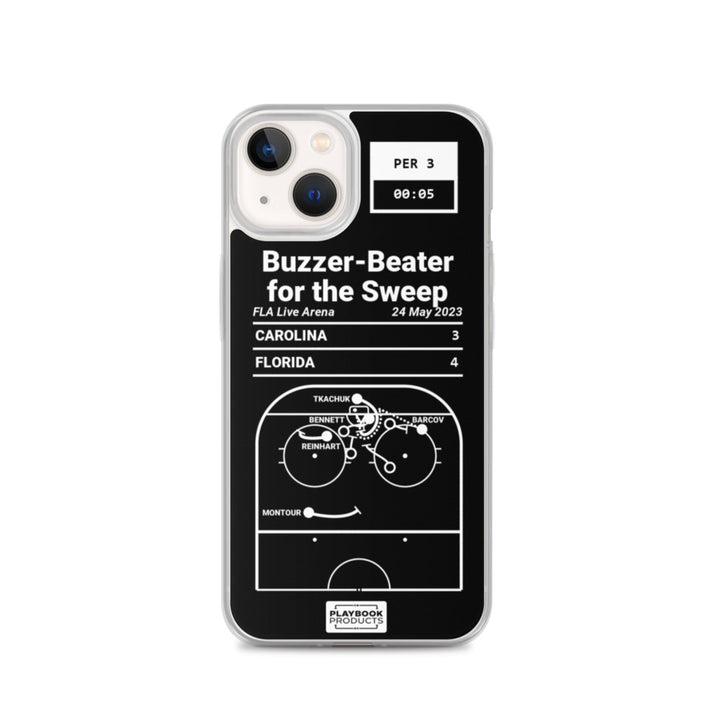 Florida Panthers Greatest Goals iPhone Case: Buzzer-Beater for the Sweep (2023)