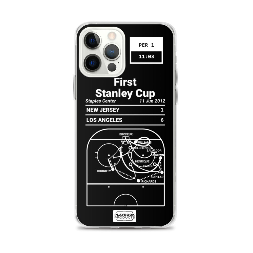 Los Angeles Kings Greatest Goals iPhone Case: First Stanley Cup (2012)
