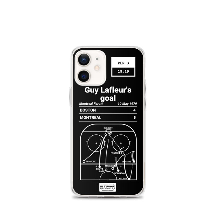 Montreal Canadiens Greatest Goals iPhone Case: Guy Lafleur's goal (1979)