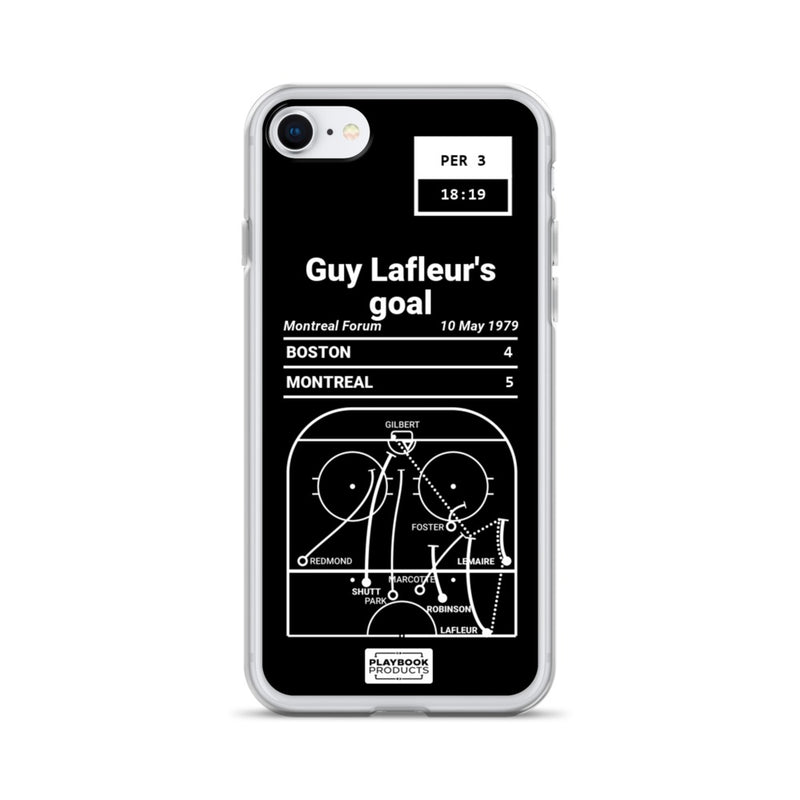 Greatest Canadiens Plays iPhone Case: Guy Lafleur&