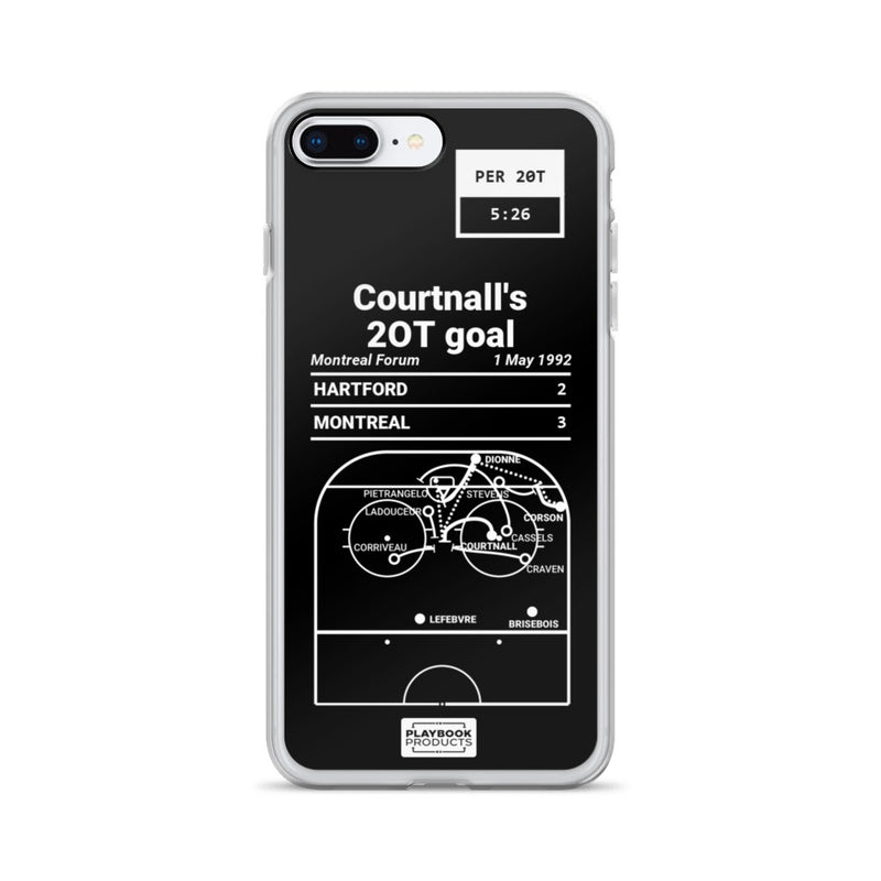 Greatest Canadiens Plays iPhone Case: Courtnall&